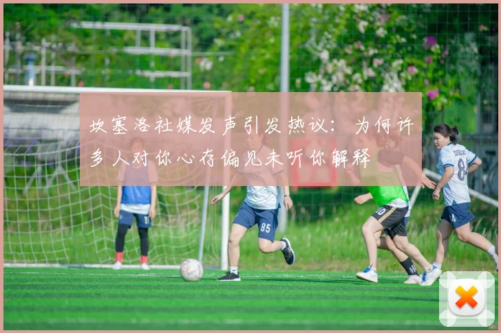 坎塞洛社媒发声引发热议：为何许多人对你心存偏见未听你解释
